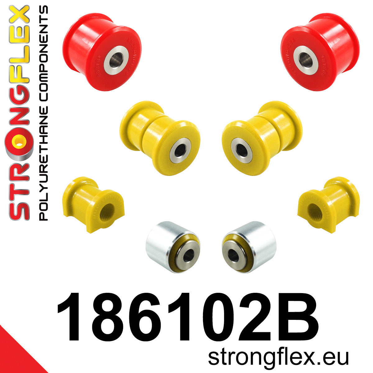 Kit de silentblock de suspensión trasera Porsche Boxster Cayman (186102B)