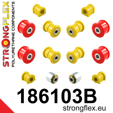 Kit completo de silentblocks de suspensión Porsche Boxster Cayman (186103B)