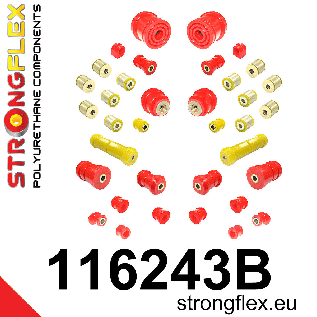 Kit completo de silentblocks de suspensión Mercedes Clase E W210 RWD (116243B)