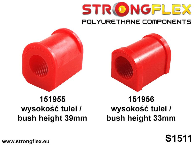 Silentblock de estabilizadora delantera (33mm height) SPORT Renault Rapid (151956A)