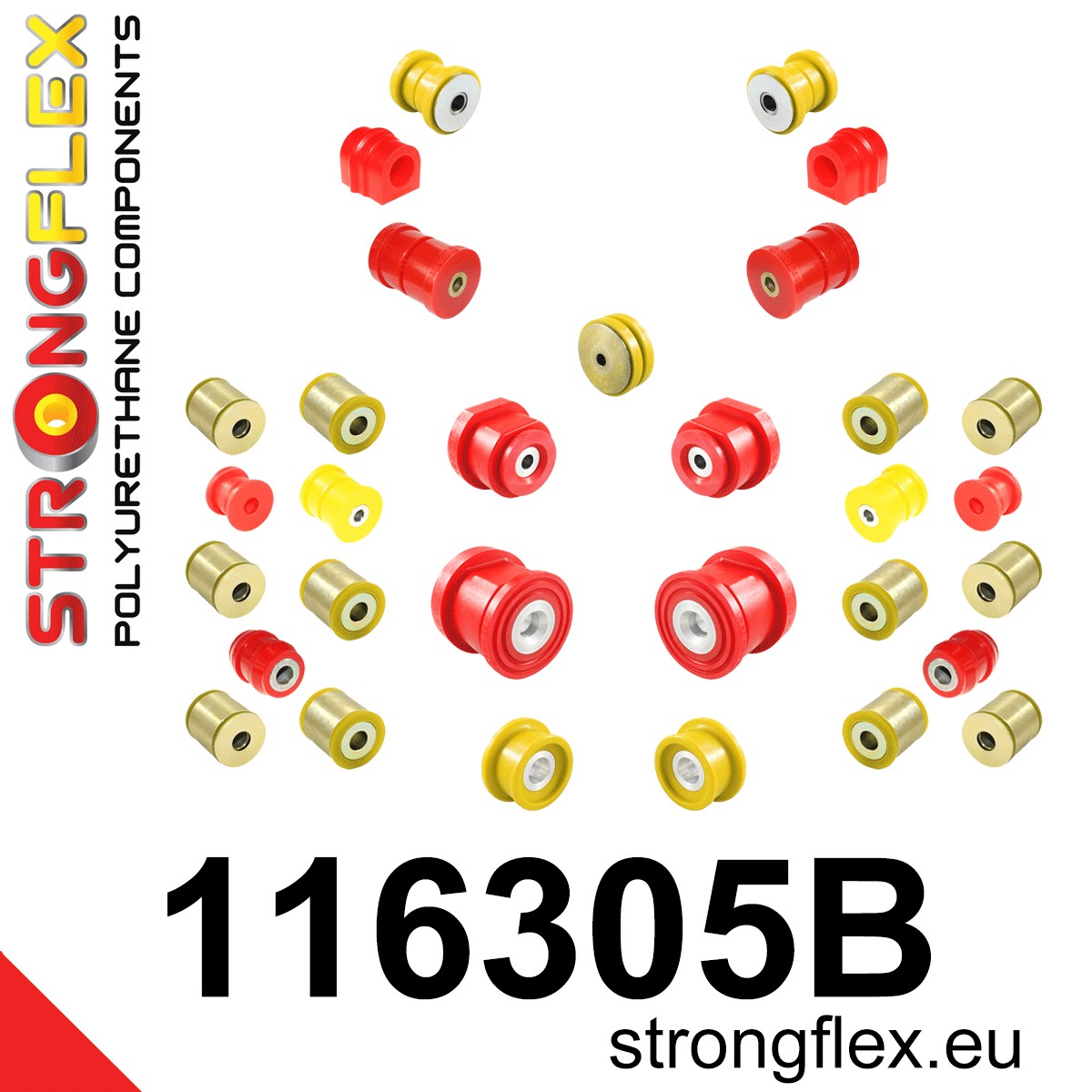 Kit completo de silentblocks de suspensión Mercedes Clase C W203 4MATIC (116305B)