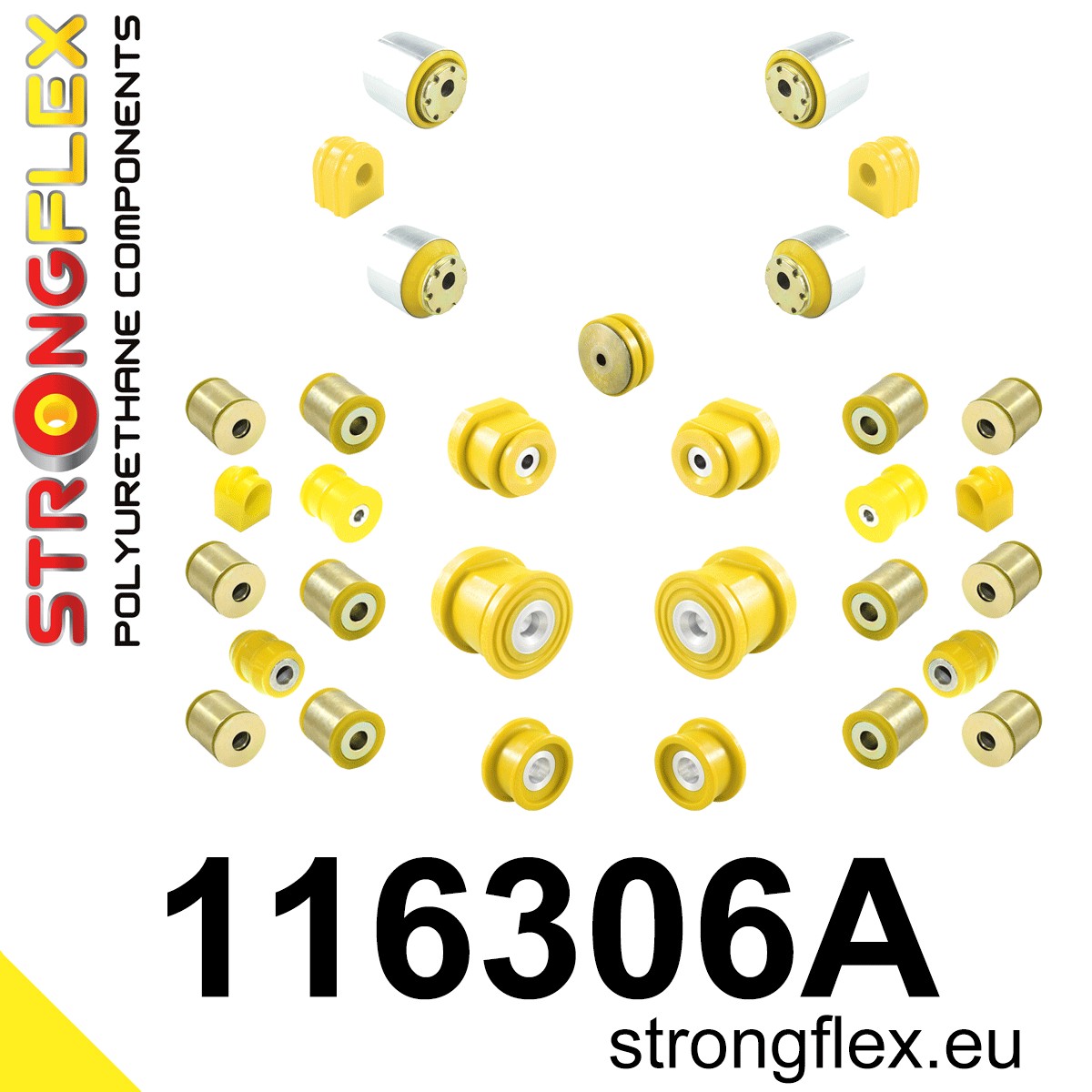 Kit completo de silentblocks de suspensión SPORT Mercedes SLK R171 (116306A)