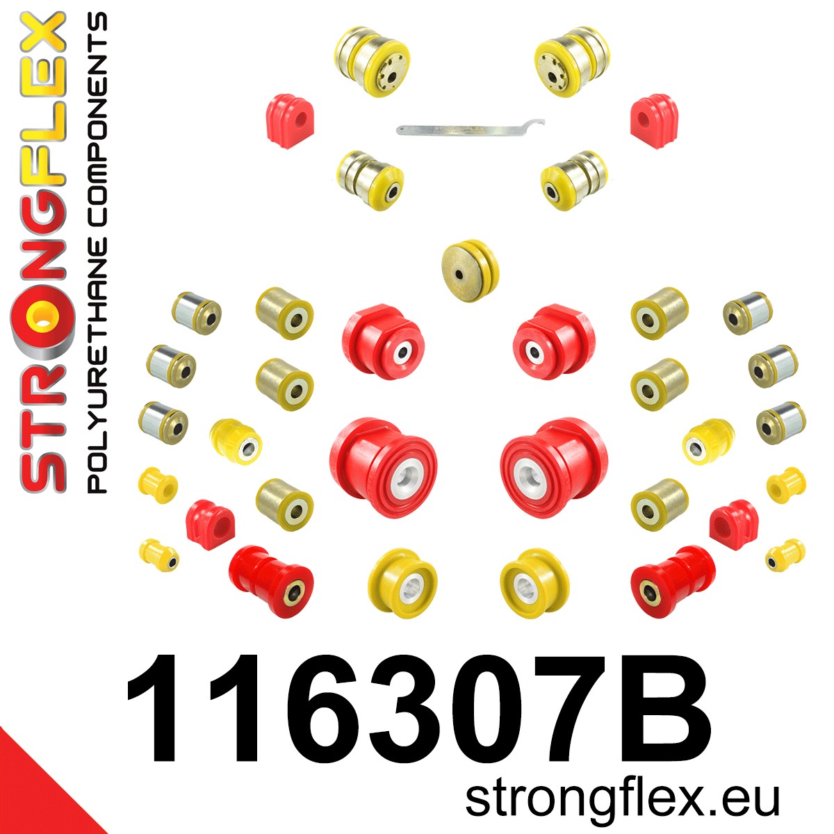 Kit completo de silentblocks de suspensión Mercedes SLK R172 (116307B)