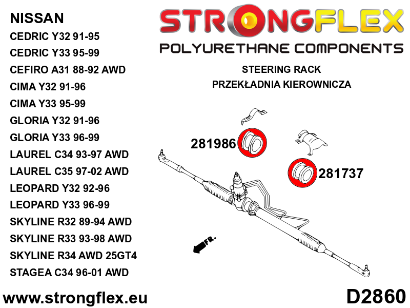 Kit completo de suspensión R32 AWD SPORT Nissan Skyline R32 A31 AWD (286216A)