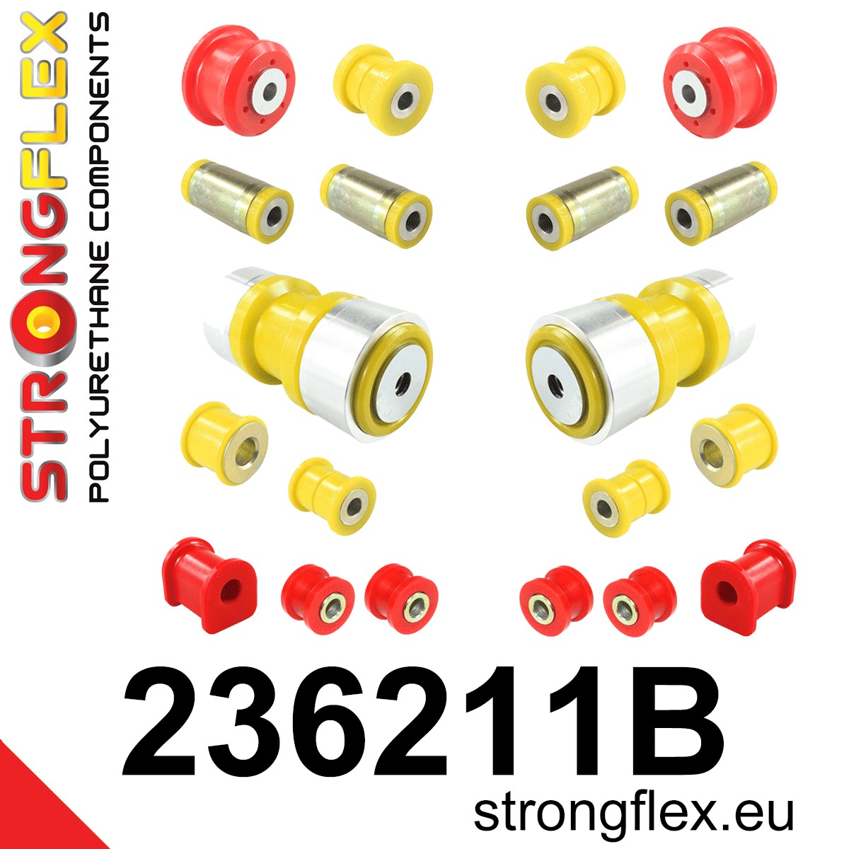 Kit de silentblock de suspensión trasera Volvo Serie 700 Serie 900 (236211B)