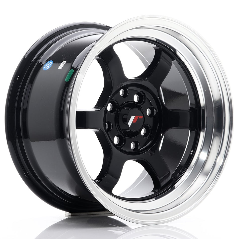 Japan Racing JR-12 15x8.5" 4x100/114.3 ET13, Gloss Black