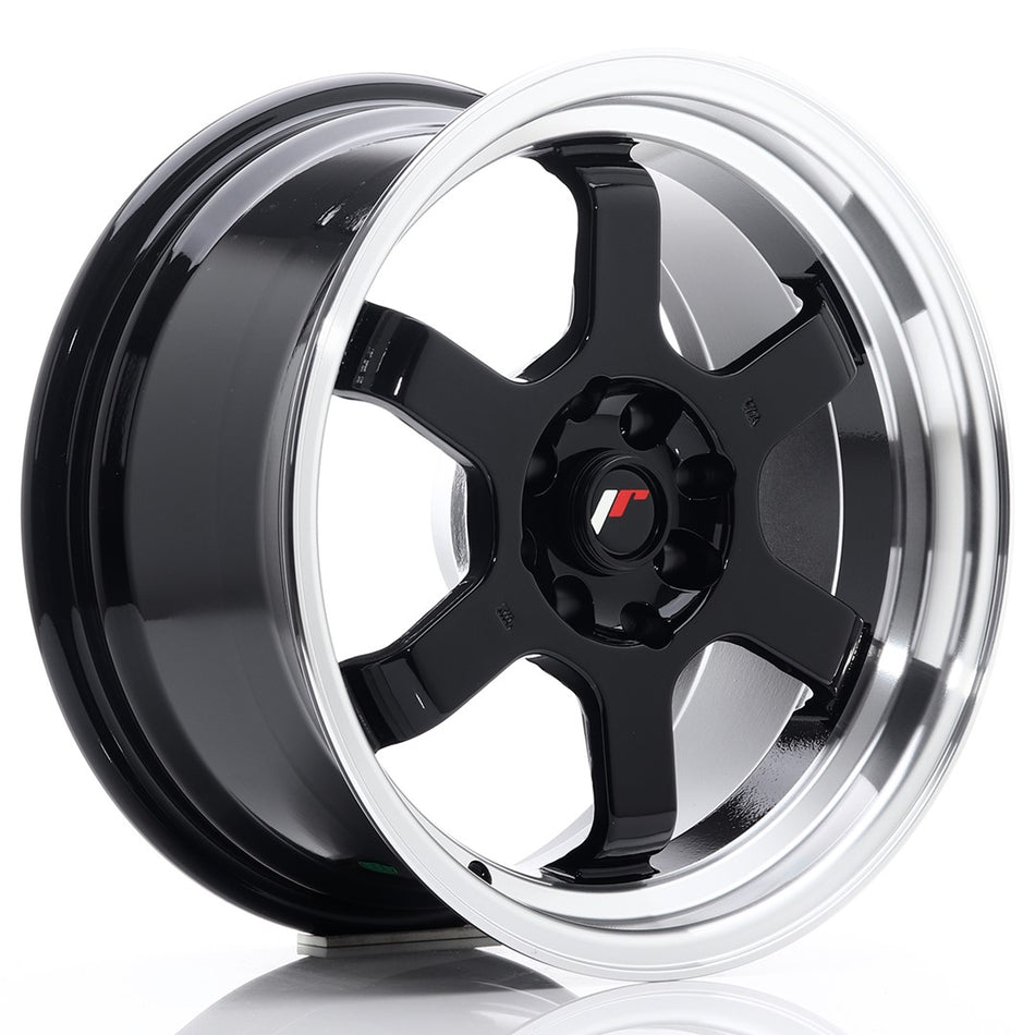 Japan Racing JR-12 16x8" 4x100/114.3 ET15, Gloss Black