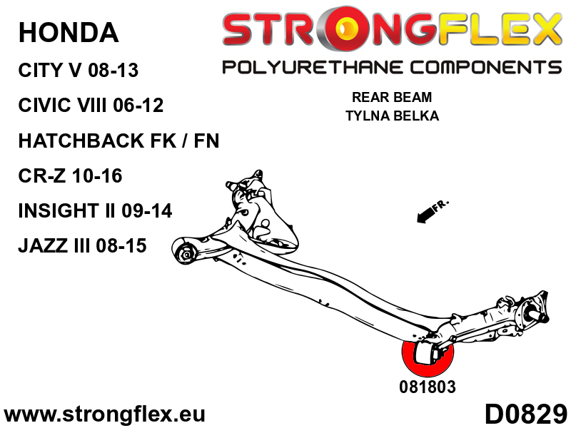 Kit de suspensión delantera y eje trasero SPORT Honda Civic FN2 (086247A)