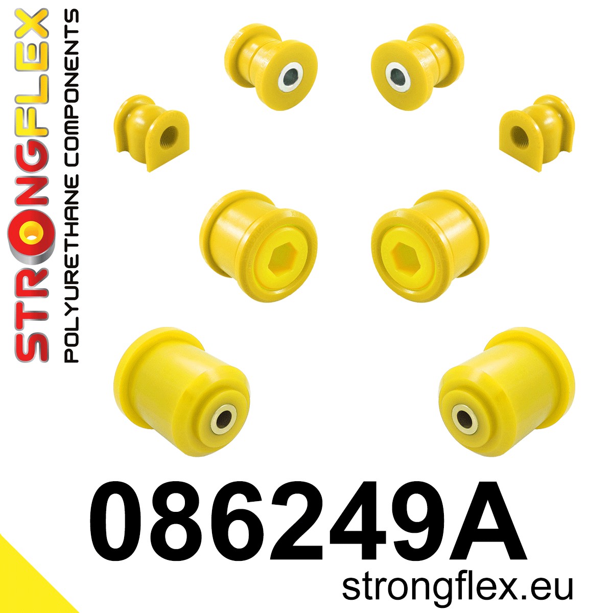 Kit de silentblocks de suspensión delantera y eje trasero SPORT Honda CR-Z (086249A)