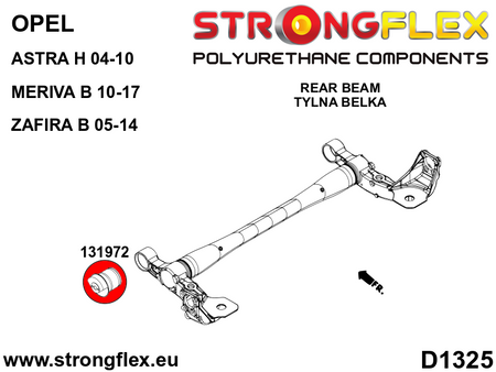 Kit completo de silentblocks de suspensión Opel Astra A05 Zafira Meriva (136239B)