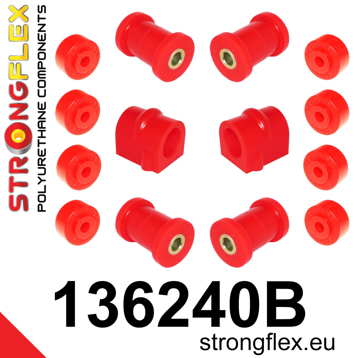 Kit de silentblocks de suspensión delantera Opel Ascona (136240B)