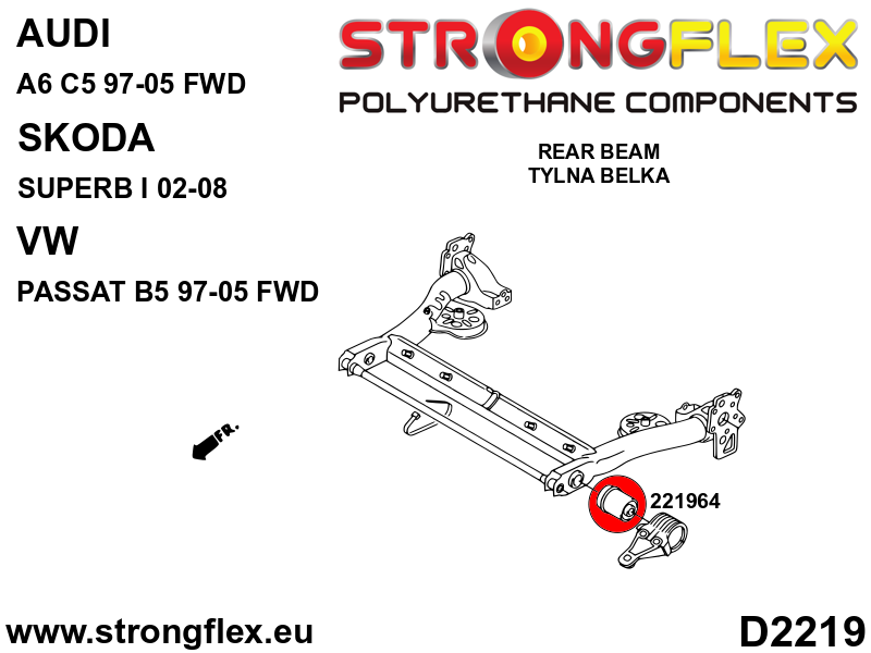 Kit de suspensión delantera y eje trasero Audi A6 C5 3U B5 FWD S6 RS6 (026281B)