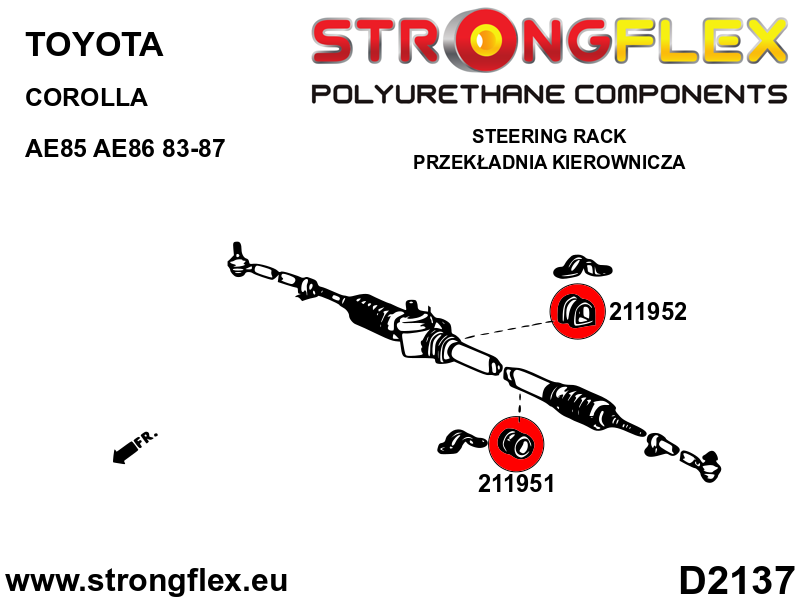 Kit completo de suspensión SPORT Toyota Corolla E80 AE85 AE86 RWD (216254A)