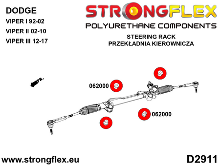 Kit completo de silentblocks de suspensión Dodge Viper (066088B)