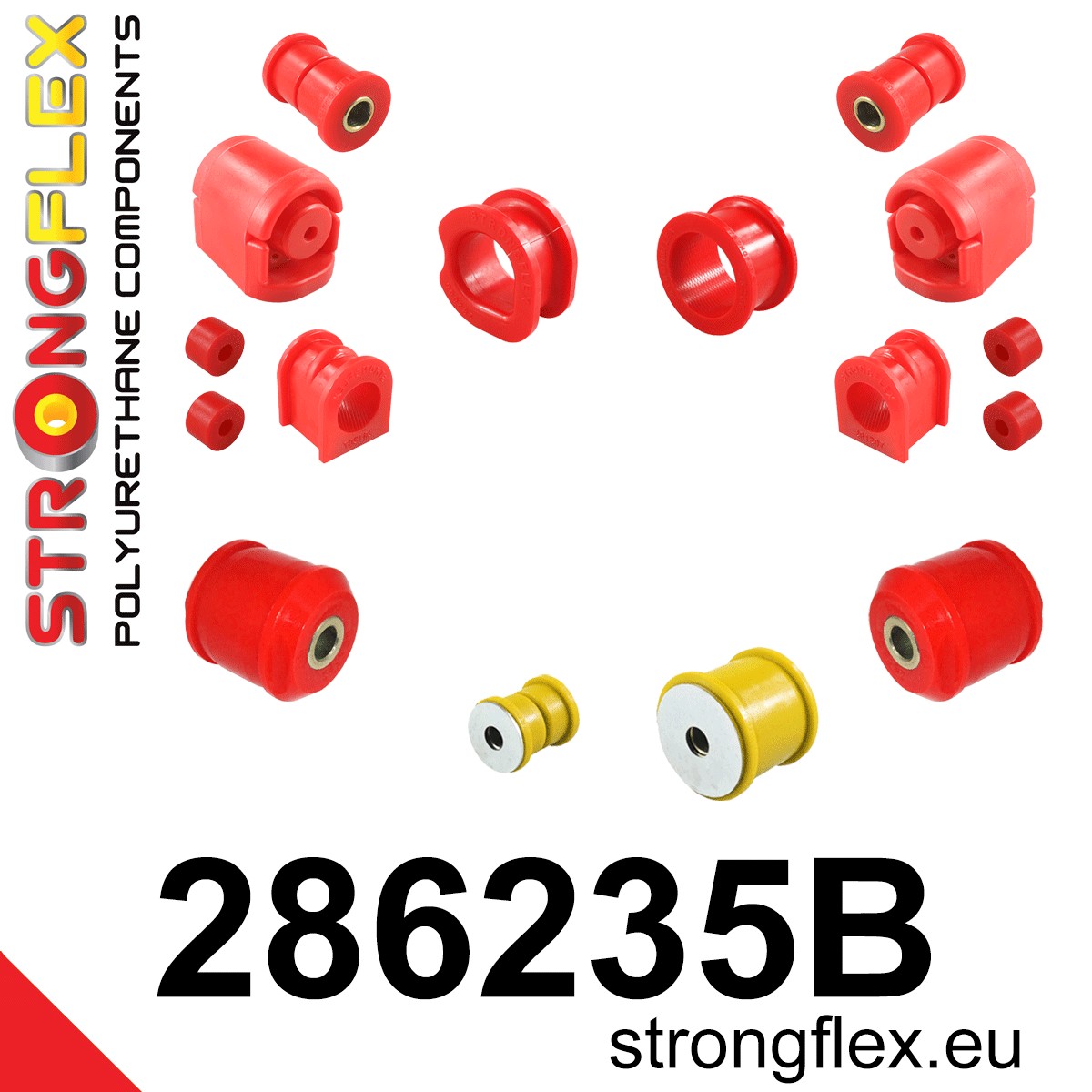 Kit completo de silentblocks de suspensión Nissan Almera N15 (286235B)