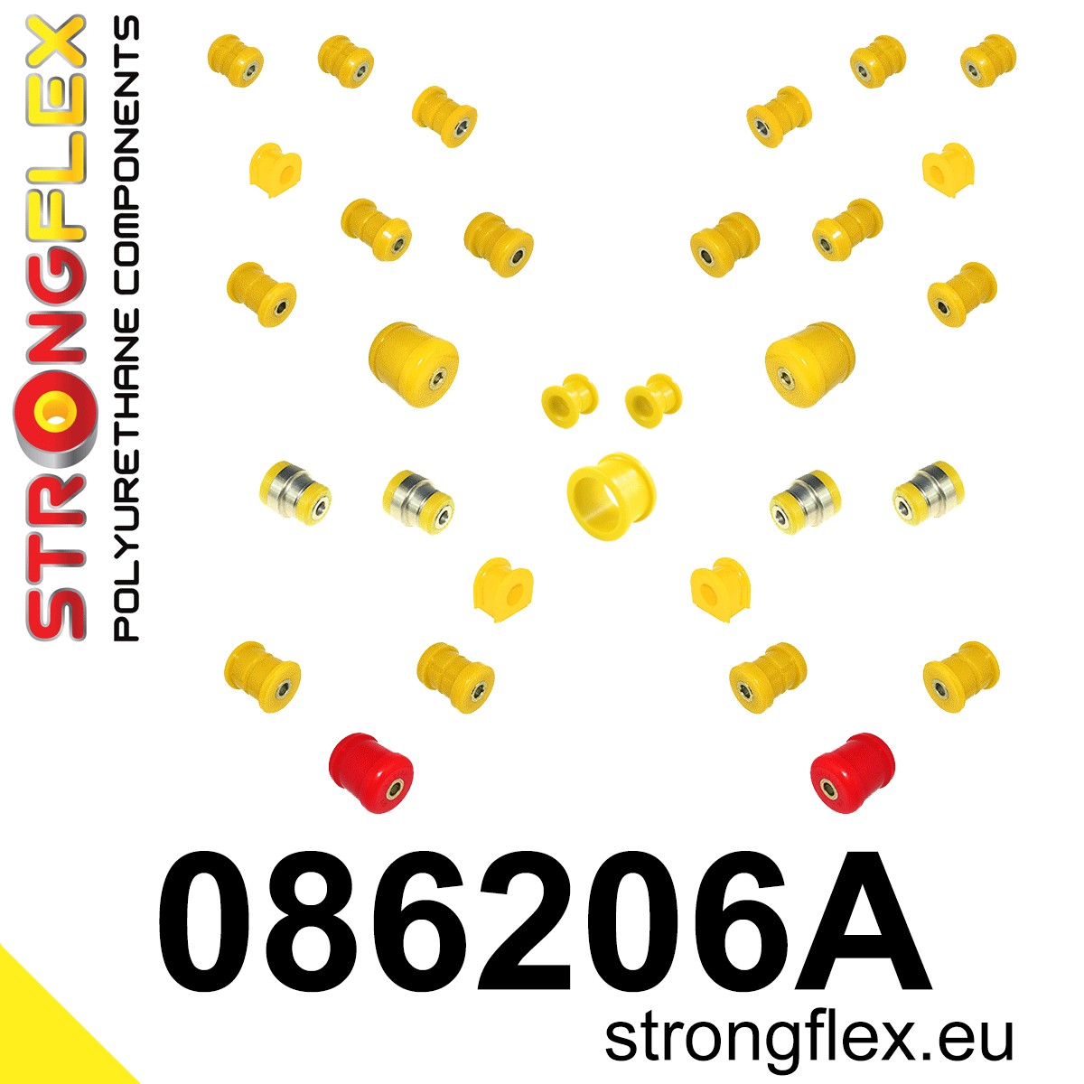 Kit completo de silentblocks de suspensión SPORT Honda Prelude (086206A)