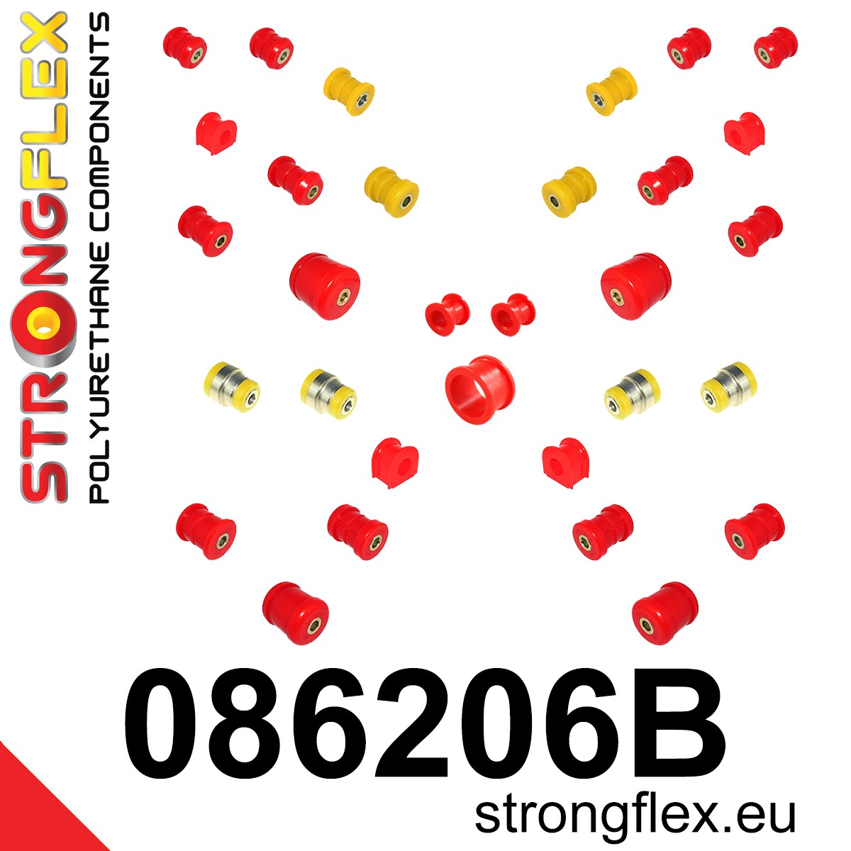 Kit completo de silentblocks de suspensión Honda Prelude (086206B)