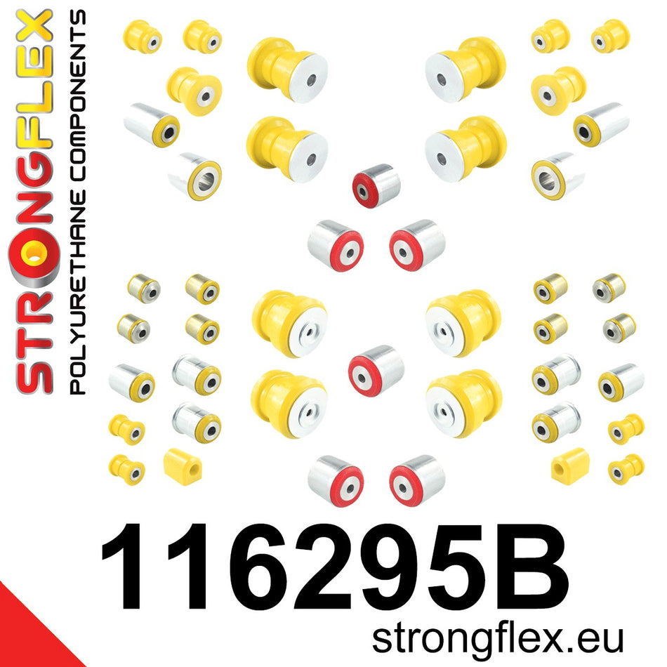 Kit completo de silentblocks de suspensión Mercedes GL X164 W164 ML (116295B)