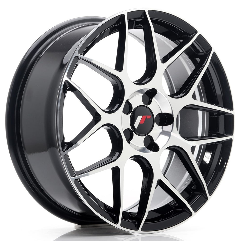 Japan Racing JR-18 18x7.5" (5 hole custom PCD) ET35, Gloss Black