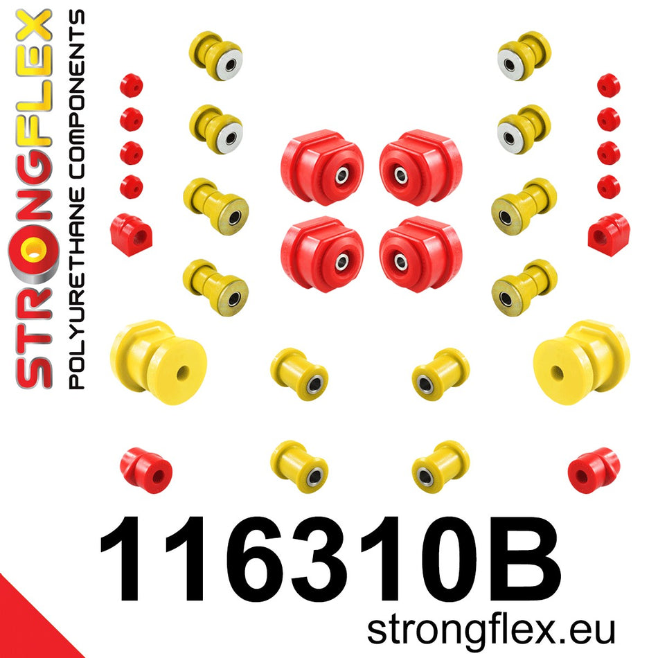 Kit completo de silentblocks de suspensión Mercedes 8 W114 W115 (116310B)