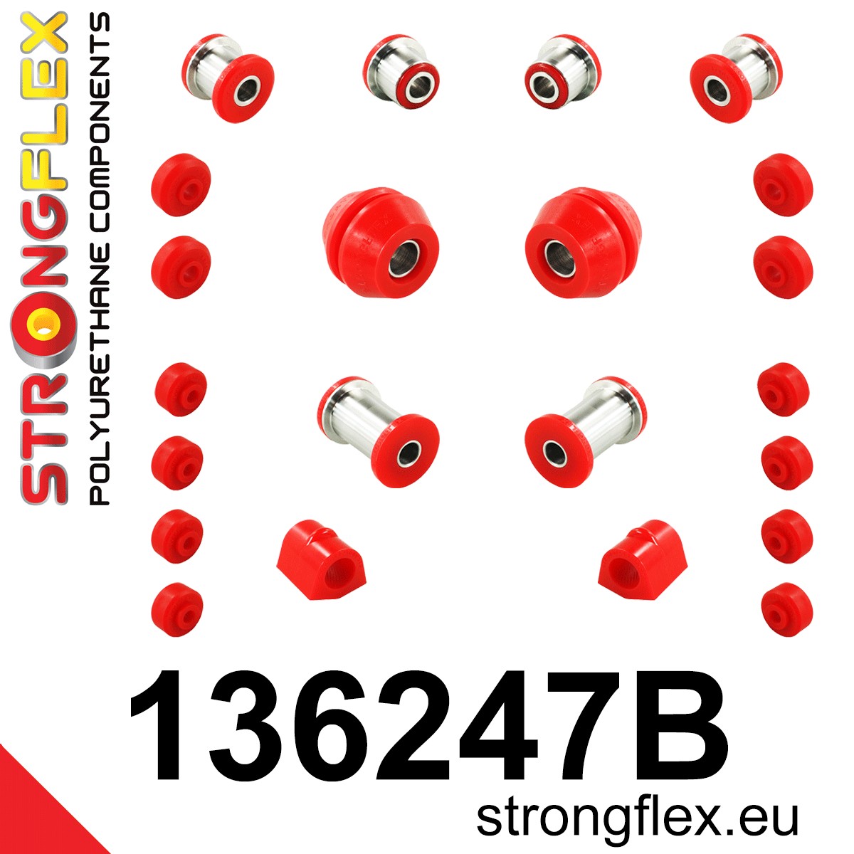 Kit de silentblocks de suspensión delantera Opel Commodore Rekord (136247B)
