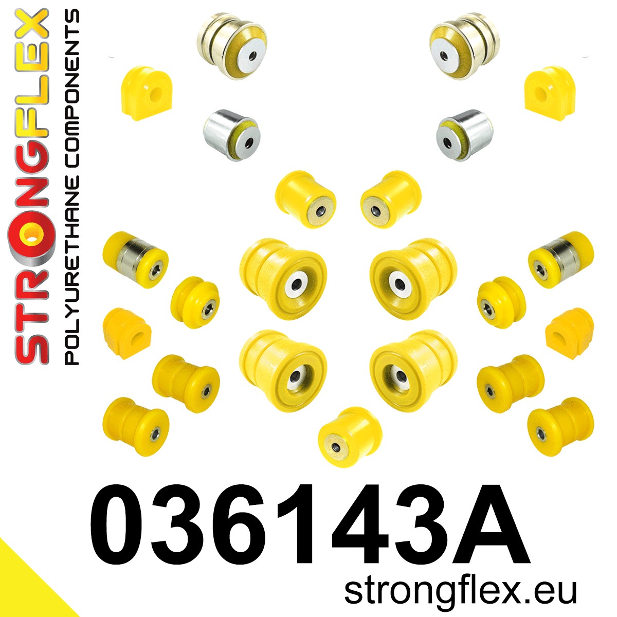 Kit completo de silentblocks de suspensión SPORT BMW Serie 7 E65 E66 (036143A)