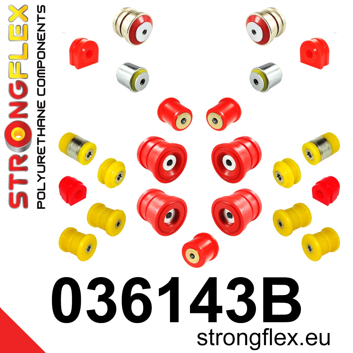 Kit completo de silentblocks de suspensión BMW Serie 7 E65 E66 (036143B)
