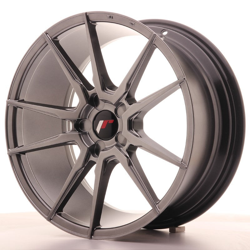 Japan Racing JR-21 18x8.5" (5 hole custom PCD) ET20-30, Hyper Black