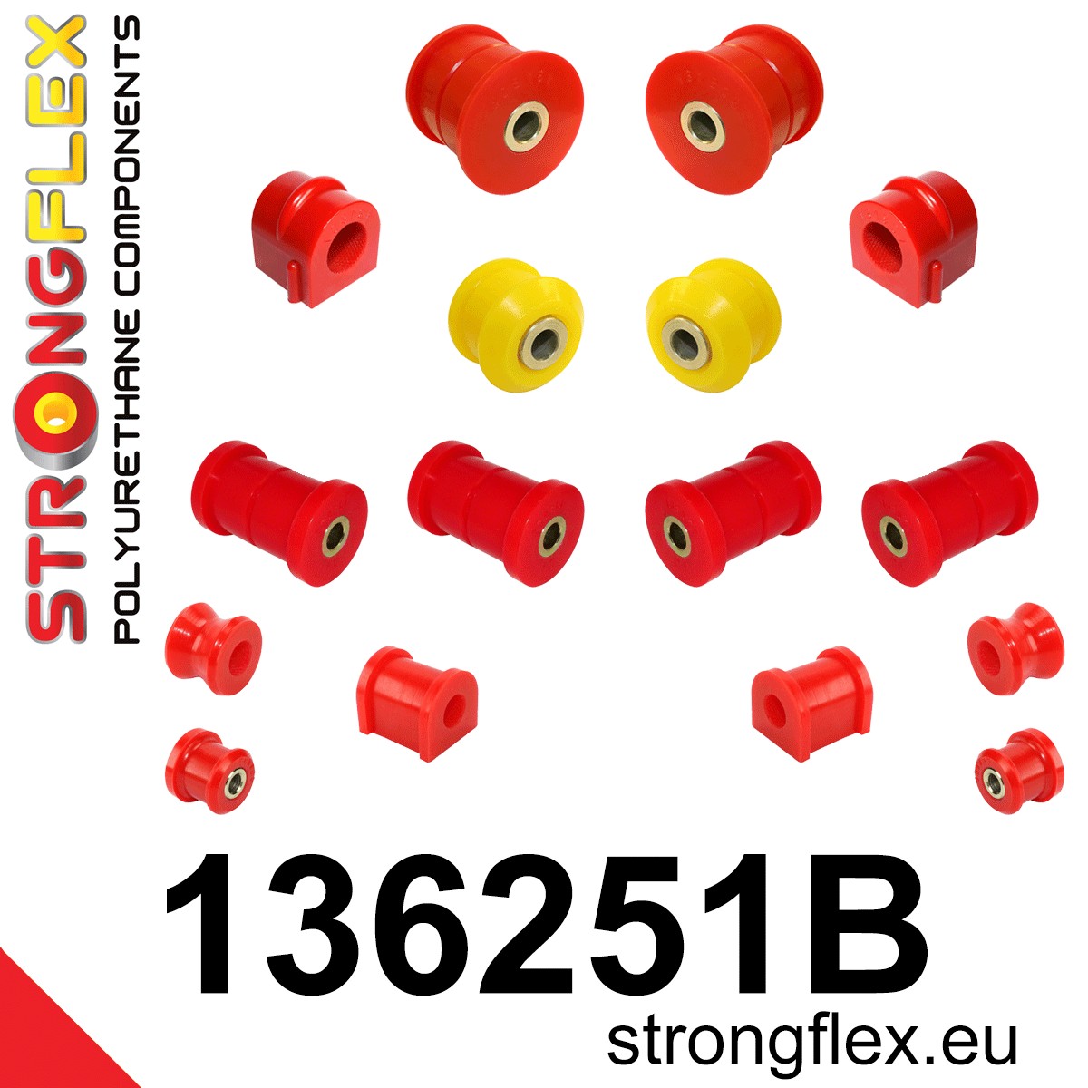 Kit completo de silentblocks de suspensión Opel Omega (136251B)