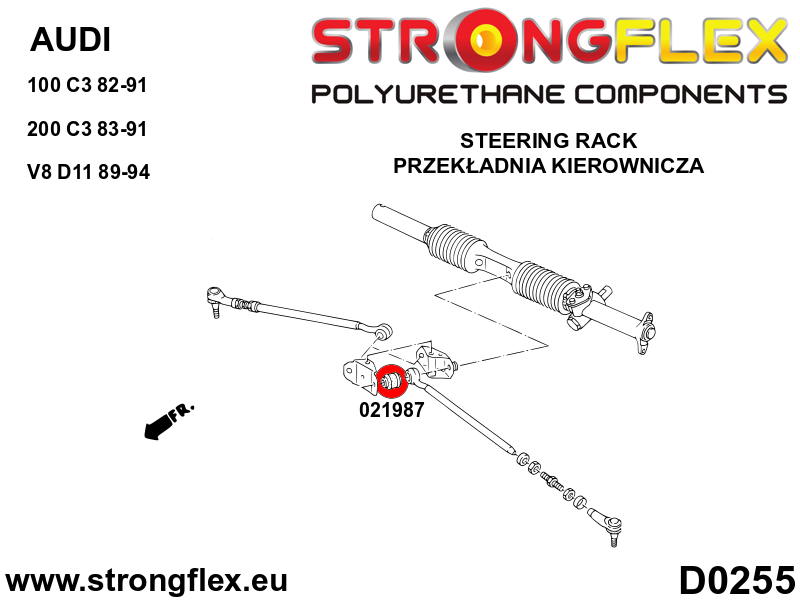 Silentblock conector de horquilla trasera/silentblock de tirante SPORT Audi (021987A)
