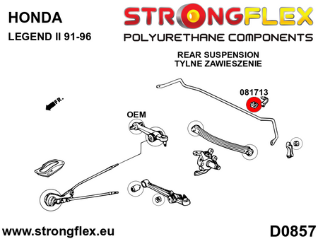 Silentblock de estabilizadora posición delantera o trasera SPORT Honda (081713A)