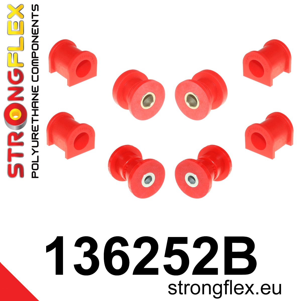 Kit de silentblocks de suspensión delantera Opel Corsa S83 (136252B)