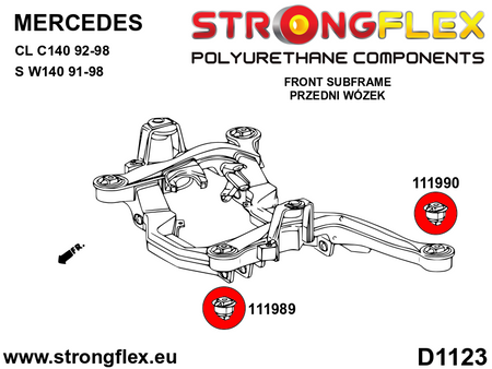 Kit completo de suspensión SPORT Mercedes Clase S W140 C140 CL (116250A)