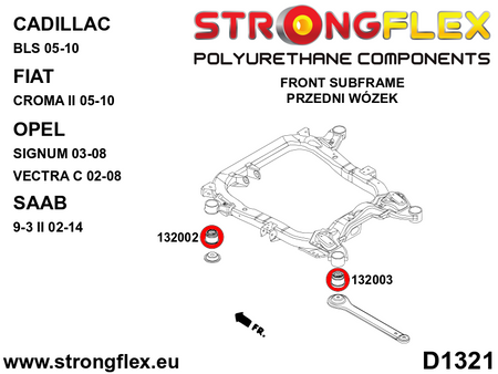 Kit completo de suspensión SPORT Fiat Croma Vectra Cavalier Signum (136246A)