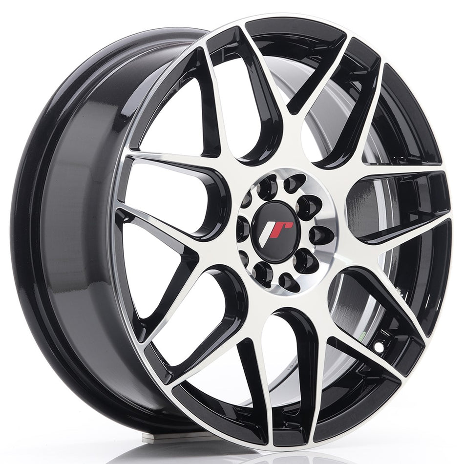 Japan Racing JR-18 17x7" 4x100/114.3 ET40, Black Machined