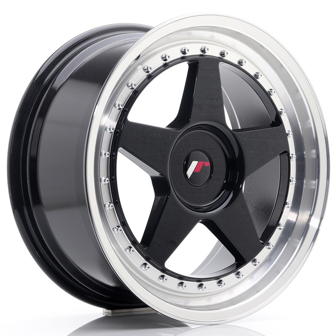 Juego de 4 llantas Japan Racing JR-6 18x8,5" 4x114.3 ET40 negro brillo