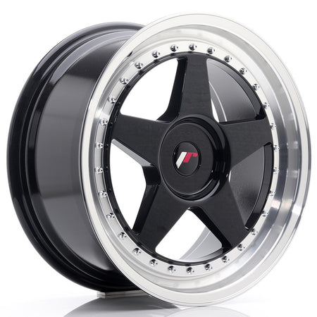 Juego de 4 llantas Japan Racing JR-6 18x8,5" 4x114.3 ET40 negro brillo