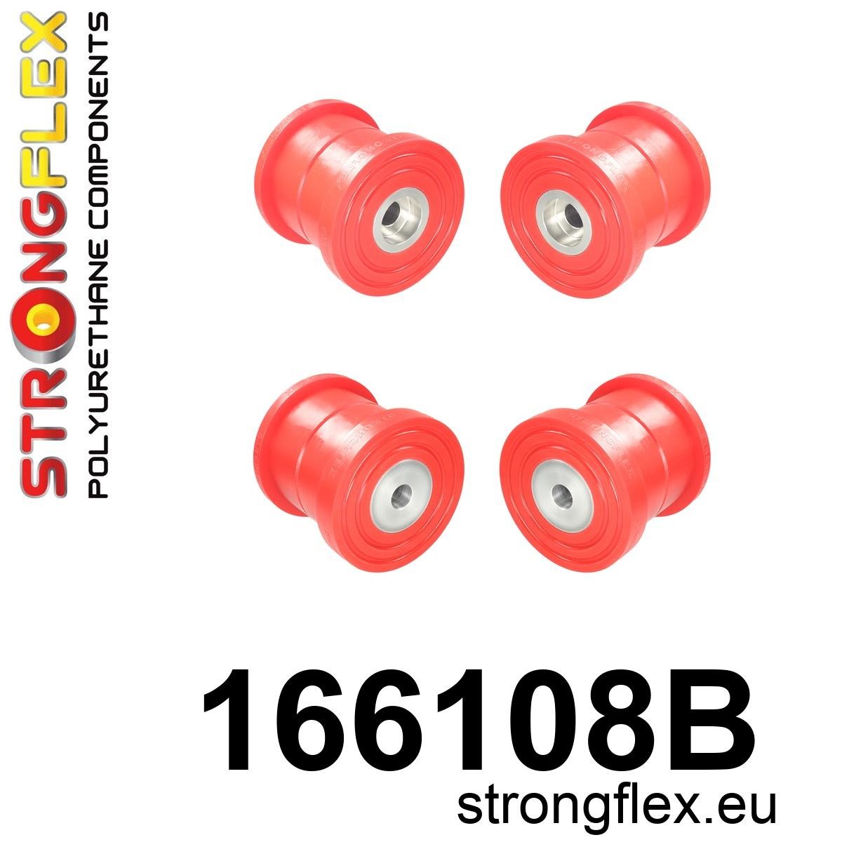 Kit de silentblocks de montaje del eje trasero Maserati Ghibli Quattroporte (166108B)