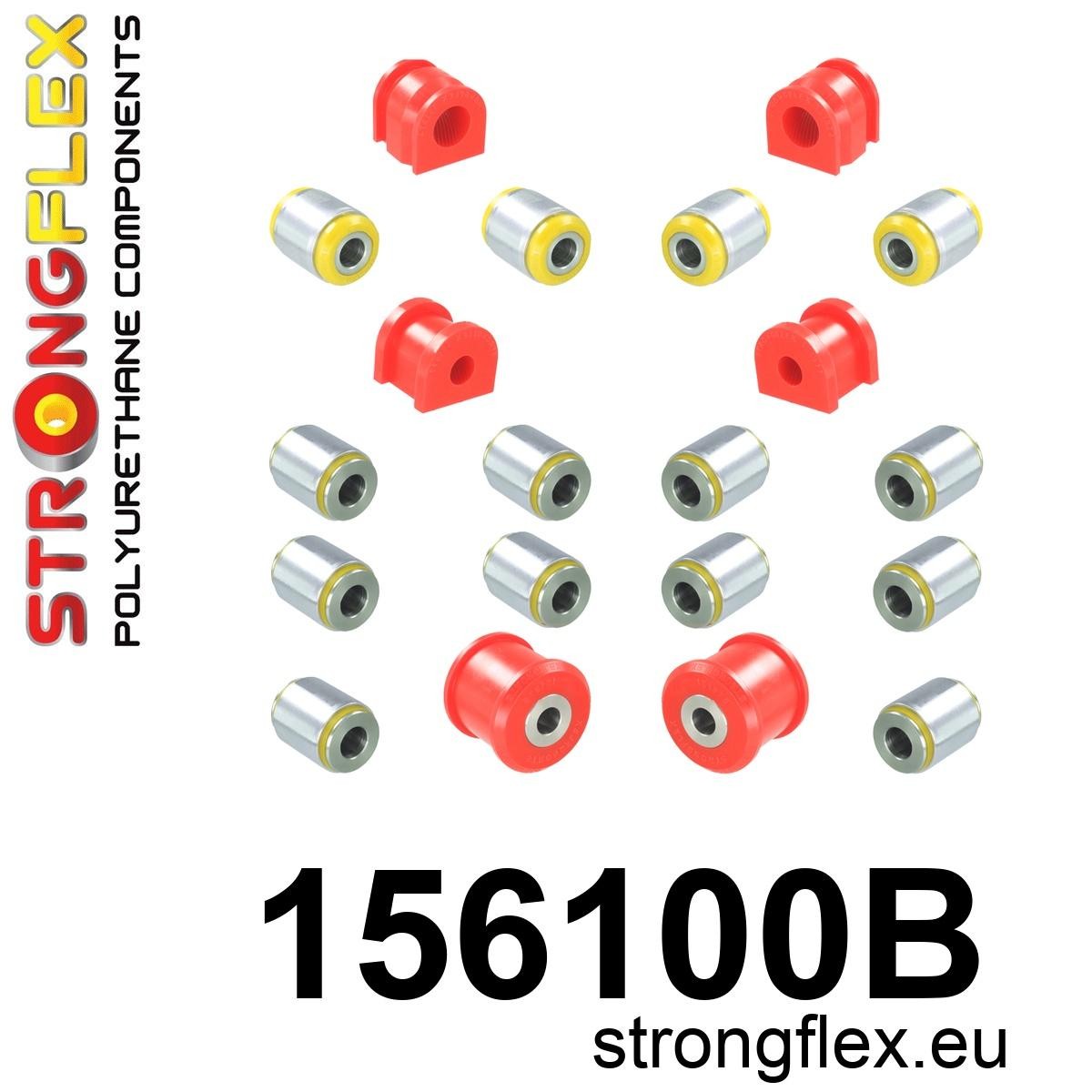 Kit completo de suspensión de poliuretano AWD Dacia Duster 4x4 (156100B)