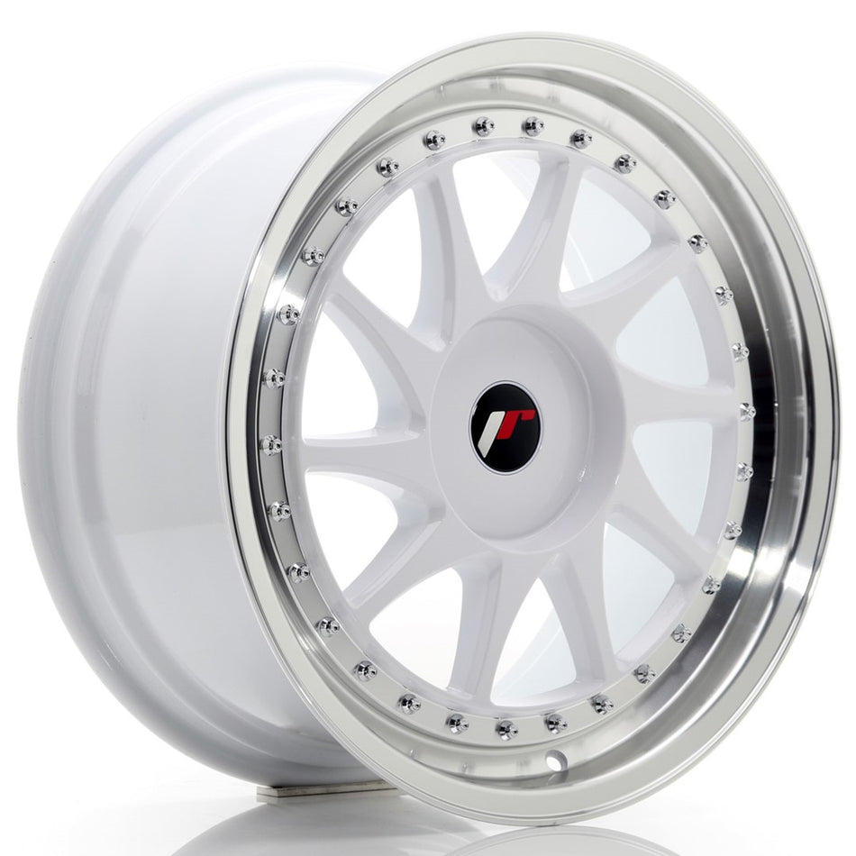 Japan Racing JR-26 18x8.5" (4 & 5 hole custom PCD) ET20-40, White