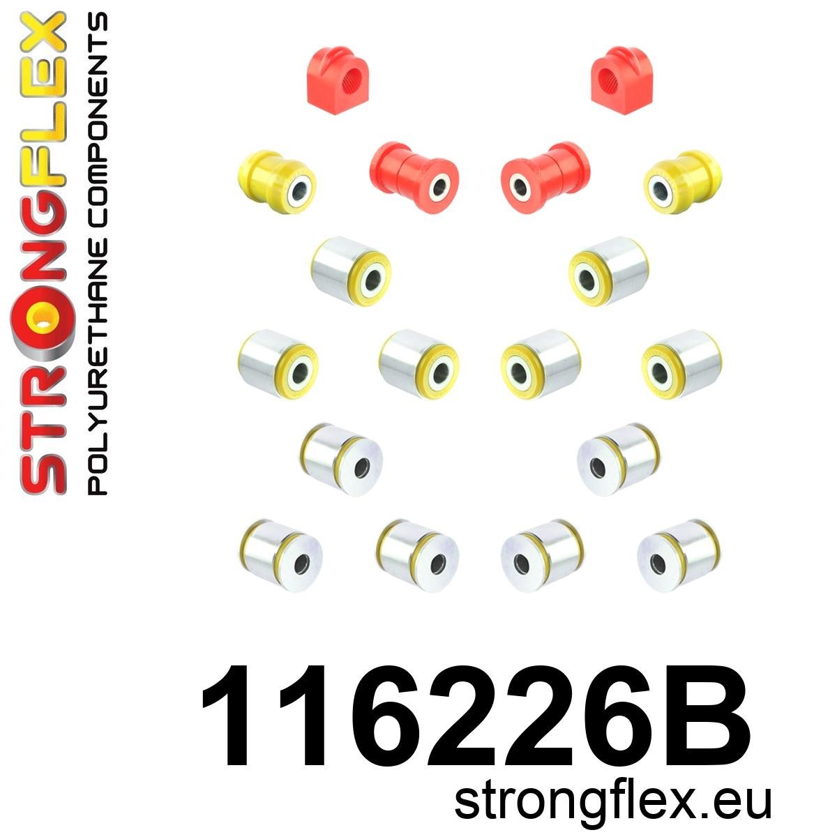 Kit de silentblock de suspensión trasera Mercedes Clase C W202 W210 W208 (116226B)