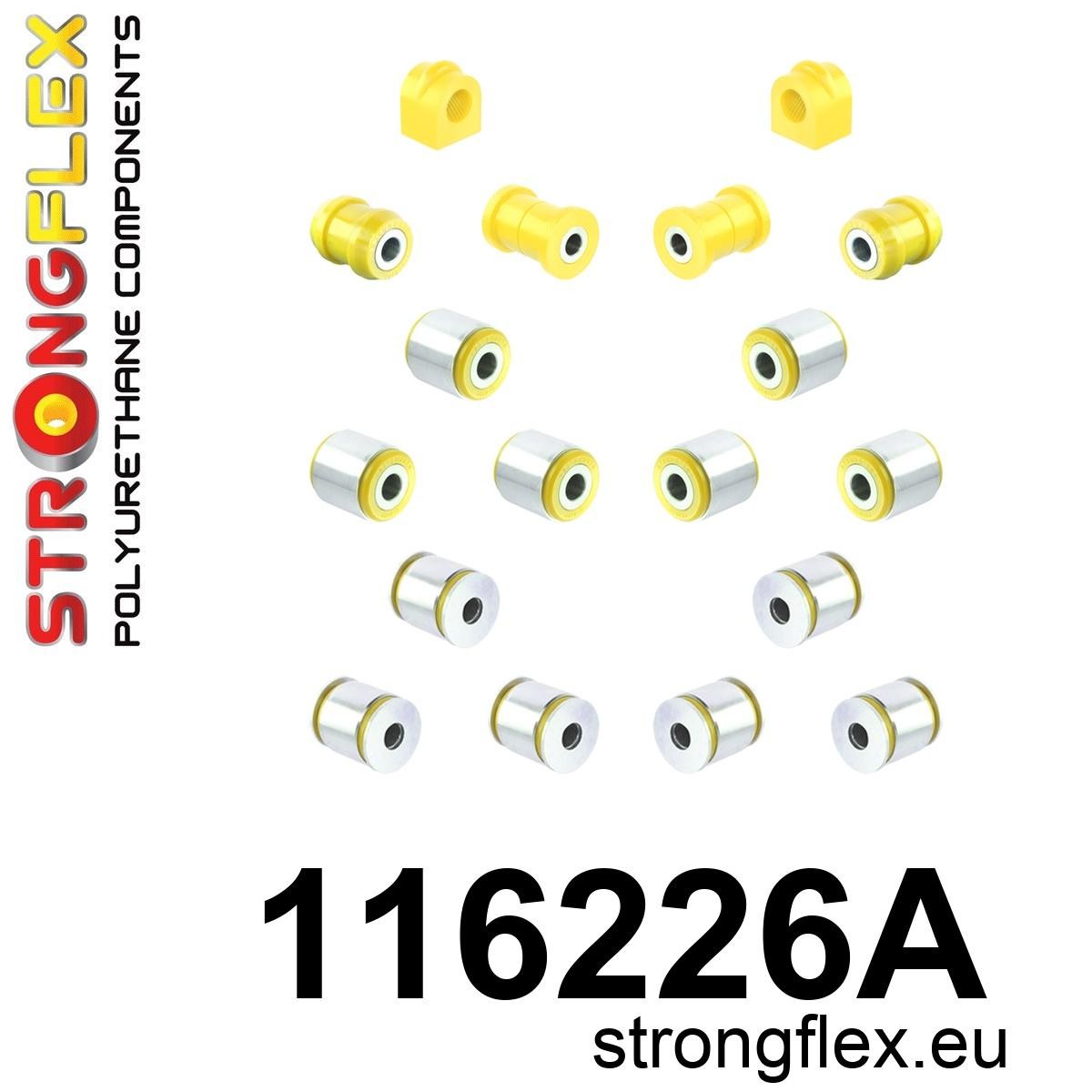 Kit de silentblock de suspensión trasera SPORT Mercedes Clase C W202 W210 (116226A)