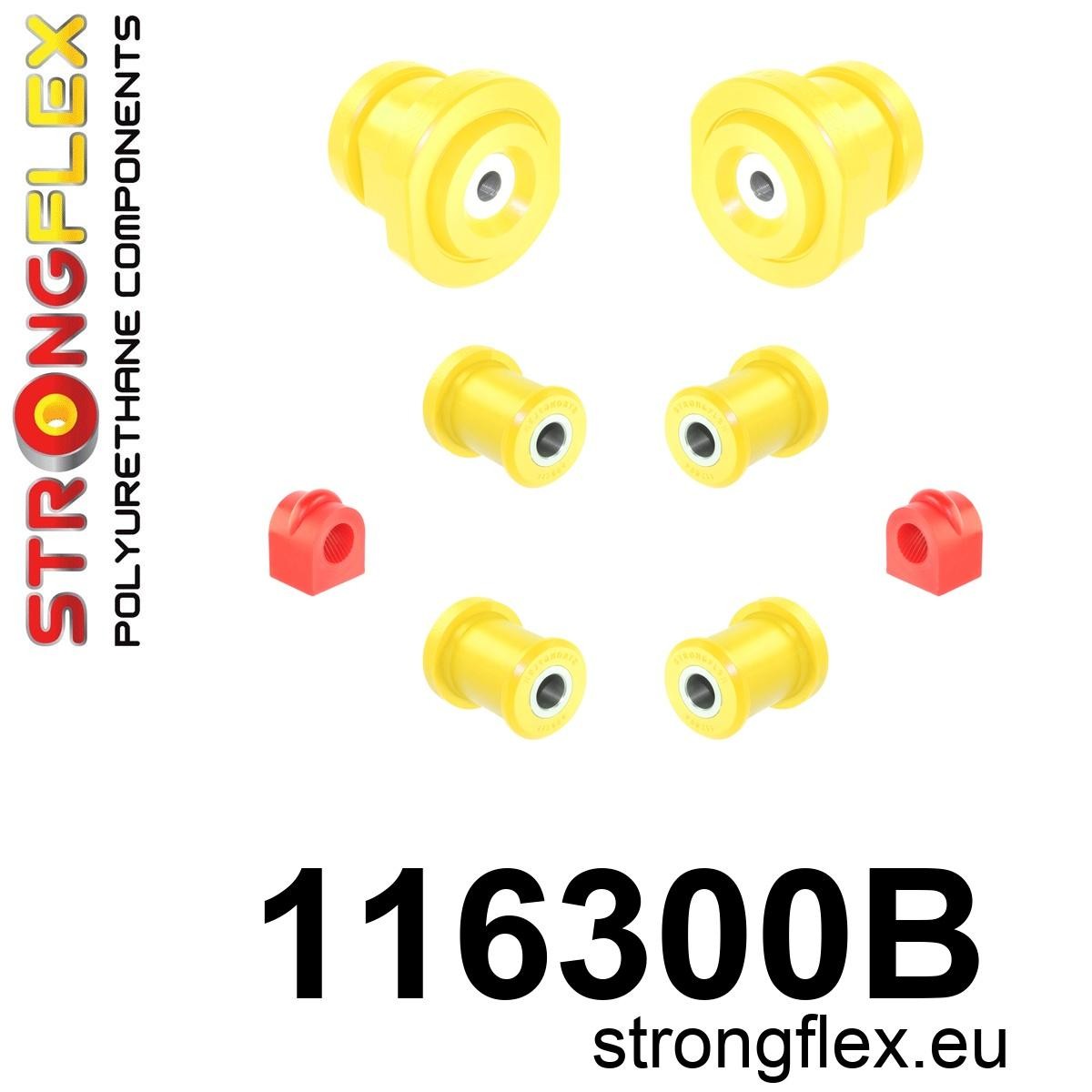 Kit de silentblock de suspensión trasera Mercedes W123 8 W114 W115 (116300B)