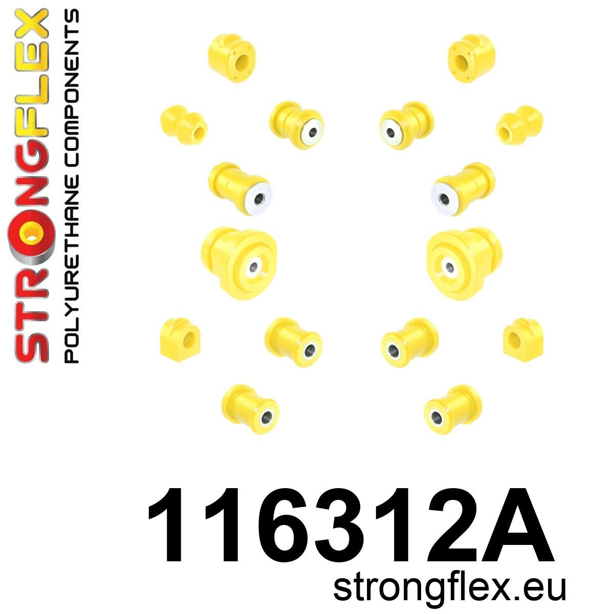 Kit completo de silentblocks de suspensión SPORT Mercedes W123 (116312A)