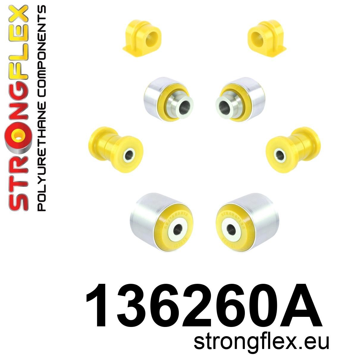 Kit de silentblocks de suspensión delantera SPORT Saab 9-3 YS3D 900 (136260A)