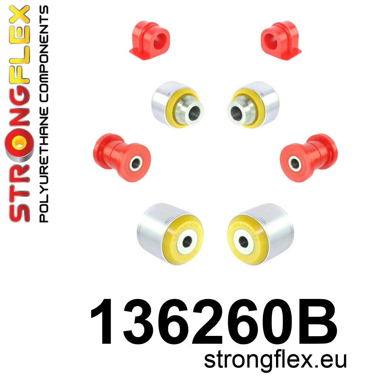 Kit de silentblocks de suspensión delantera Saab 9-3 YS3D 900 (136260B)