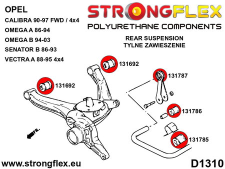Kit completo de suspensión Opel Senator Kikinda Royale Omega (136262B)