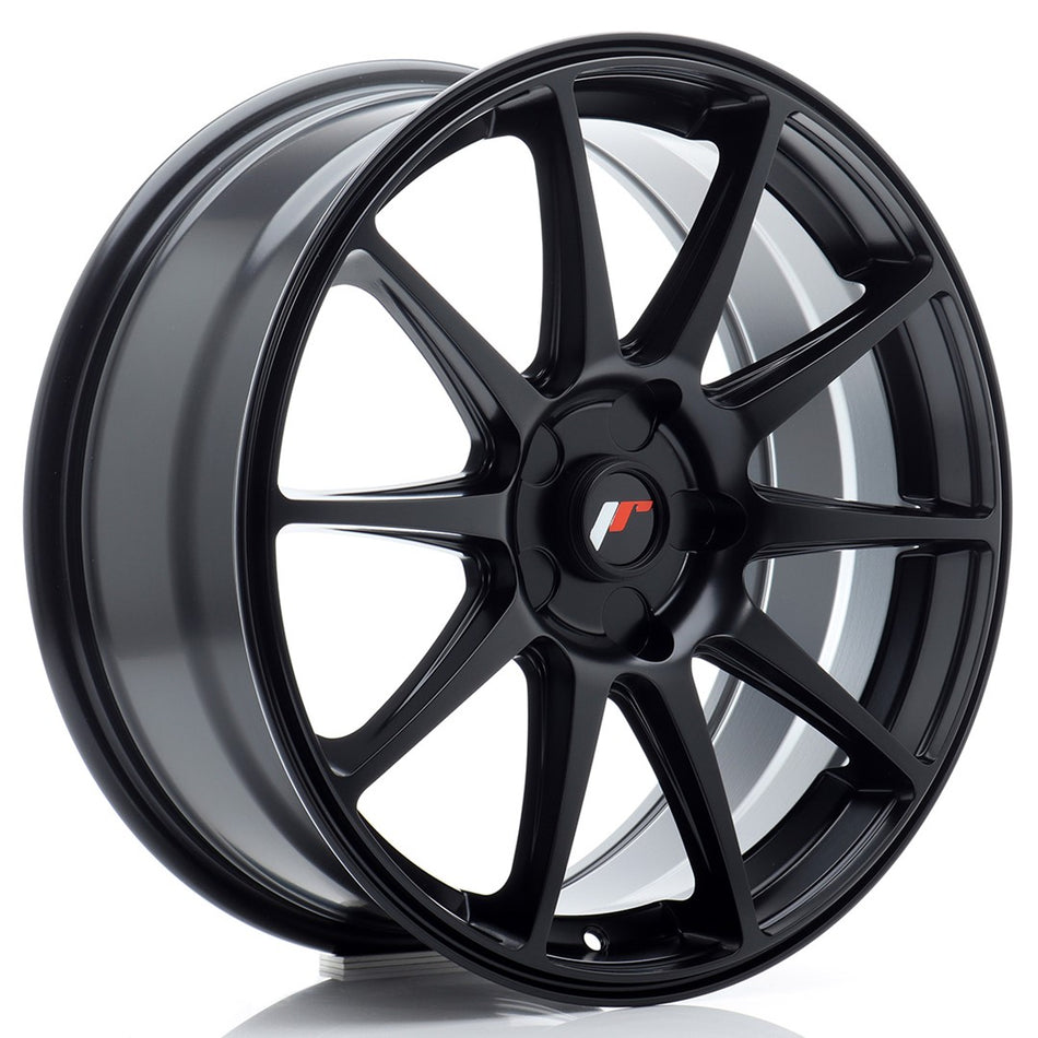 Japan Racing JR-11 18x7.5" (5 hole custom PCD) ET20-40, Flat Black