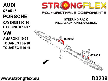 Kit completo de silentblocks de suspensión SPORT Porsche Cayenne Touareg (026268A)