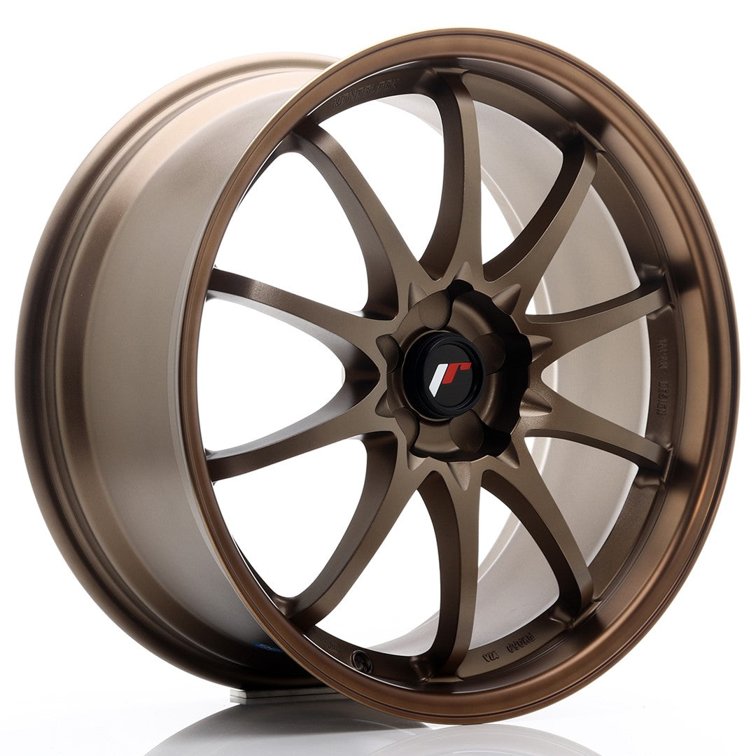 Llanta Japan Racing JR-5 19x8,5" 5 tornillos a medida ET43 bronce anodizado oscuro